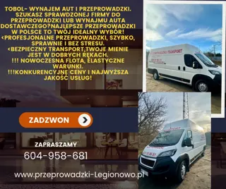 TOBOL PRZEPROWADZKI Wynajem Busa Legionowo